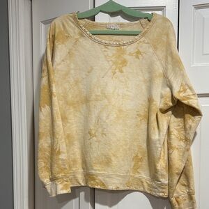 Yellow Tie-Dye Sweatshirt